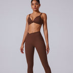 Women's Spaghetti Strap Bra Deep V Versatile Cross Sports Bra