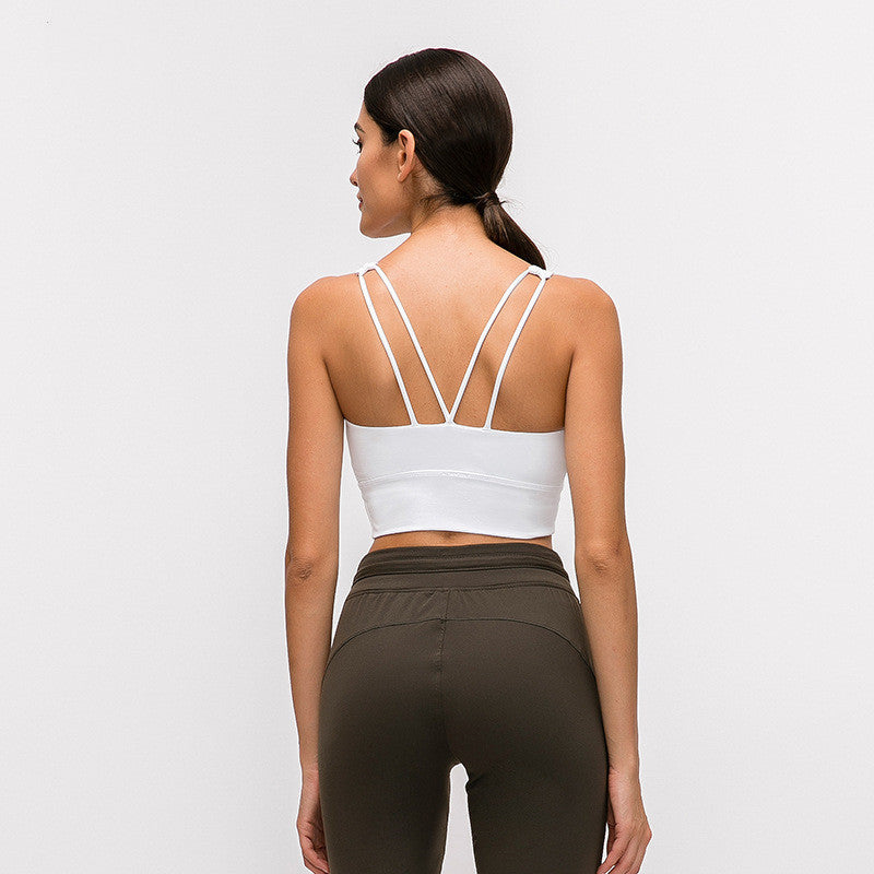 Sports bra fitness shockproof running bra without steel ring