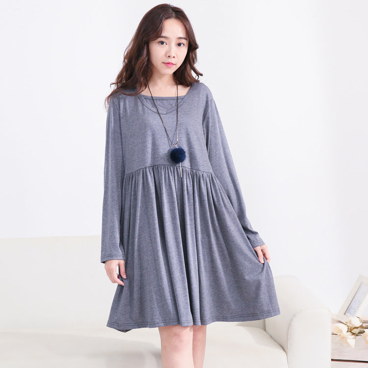 Maternity Wear Mid-length Breastfeeding Dress