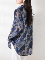 Plus Size Sun Protection Women's Loose Chiffon Shirt